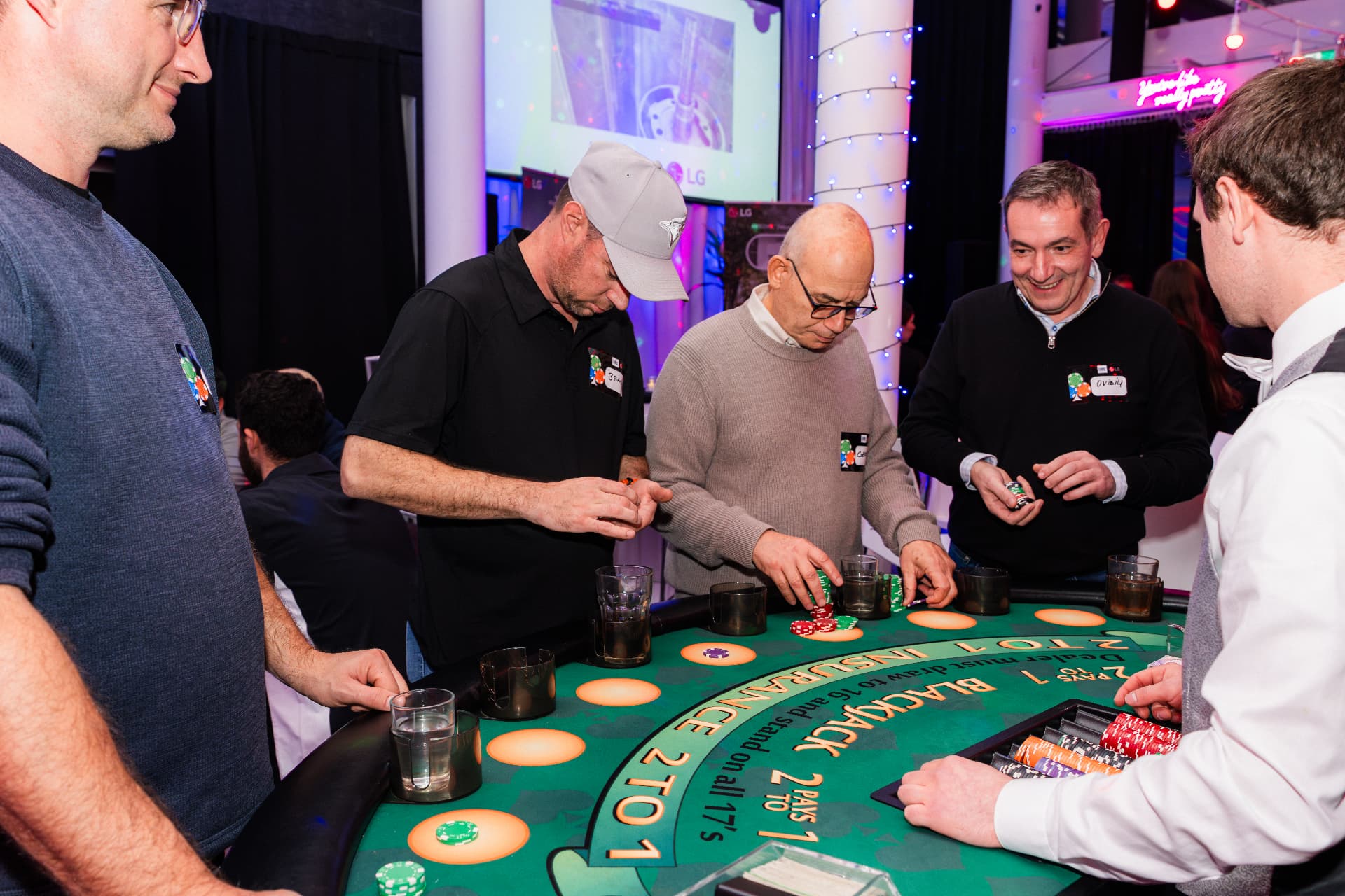 Blackjack Floor — Casino Night