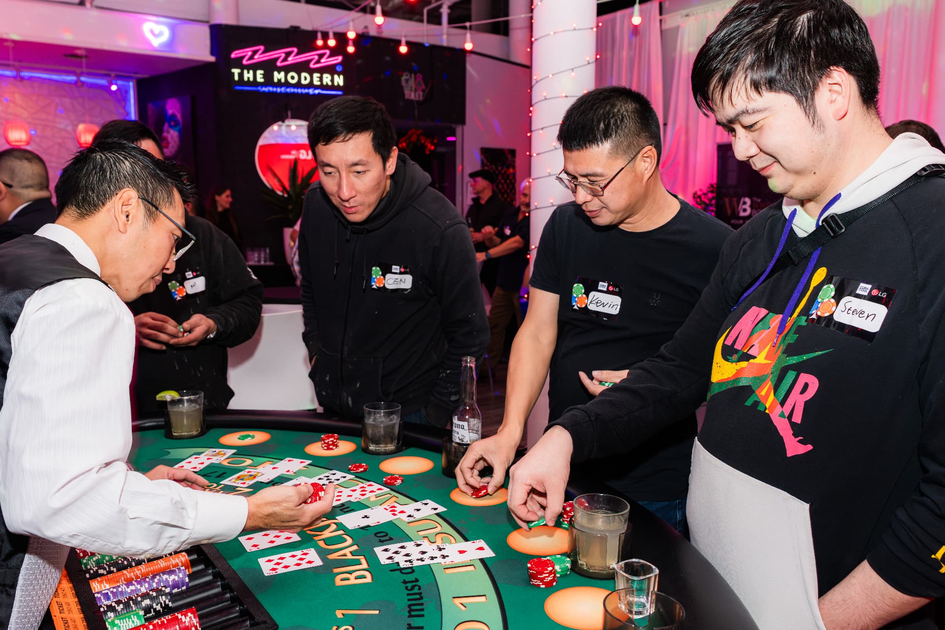 Dealer's Table — Casino Night